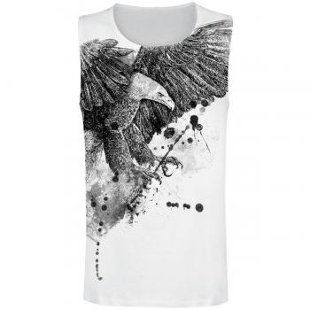 Outer Vision Eagle Attack Camiseta Tirantes Blanco 3XL