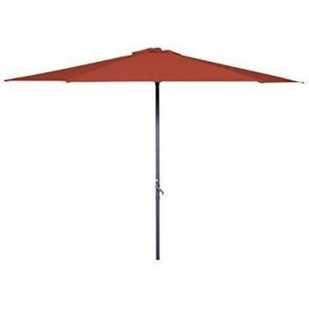 GoodSun Sombrilla con manivela BL, terracota, 300 cm, 6 piezas