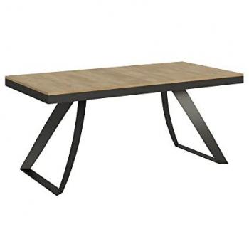 Mesa extensible Proxy Evolution 90x180/440 cm Roble Natural Estructura Antracita