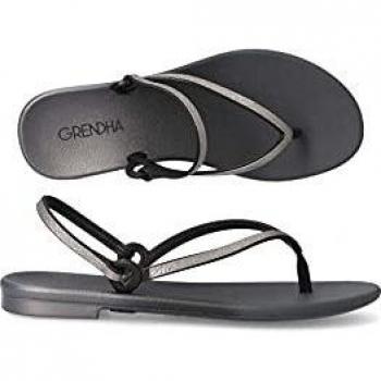 GRENDHA CACAU VERSATIL Sand, Chanclas Mujer, Black II, 38 EU