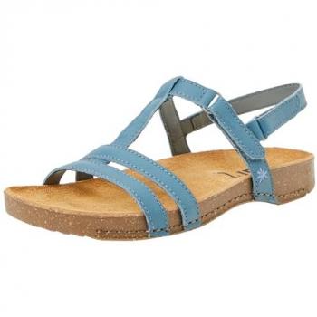 Sandalias de Piel para Mujer Art 0946 I Breathe color Vaquero, modelo plano