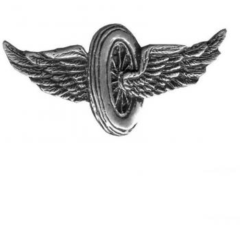 Insignias con alas de la rueda del motorista