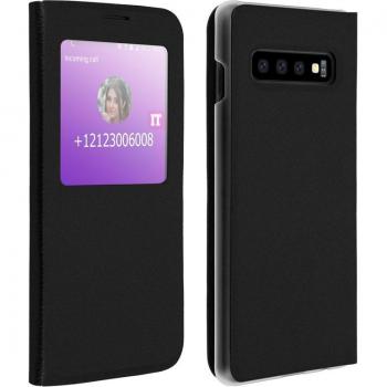 Funda Libro con Ventana Negra para Samsung Galaxy S10