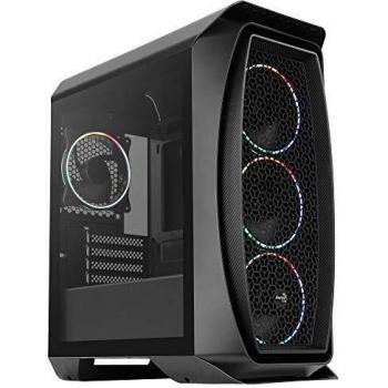 Aerocool AEROONEMINIECLIP, Caja PC Micro ATX, 4 Ventiladores, 2 Paneles, Negro