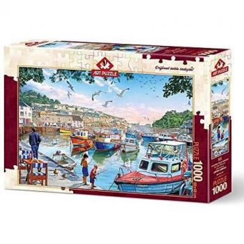 Puzzle Art Pequeños Pescadores en el Puerto 1000 Piezas