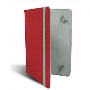 LEOTEC Funda DE Tablet 9 Tipo Libro Adaptable A Todas Las Tablets DE 9 Rojo LEFT09R