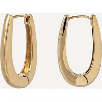 Pendientes Aro Essentials acabado en oro 18 Kt liso de Vidal & Vidal