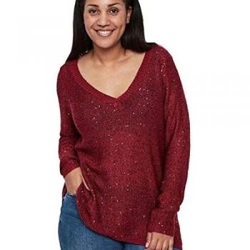 Junarose NEWPILKA Jersey 21008338 para Mujer L Rojo