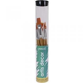 Artis Decor Tubo 10 Pinceles Mango Dorado