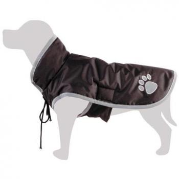Impermeable negro para perros de 5XL / 65 cm