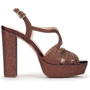 Sandalias de tacón Pedro Miralles modelo MALAWI en tonos marrones