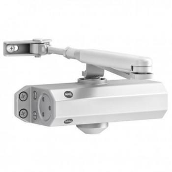 Cierrapuertas Yale 3500 con Brazo Retenedor, Fuerza Ajustable 2-4, Color Blanco - Modelo 3500-0004-50