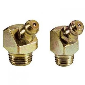 Engrasador Hidráulico Autorroscante 45º Umeta 1204574, Tipo BS DIN 71412, Acero - Paquete de 100 Unidades