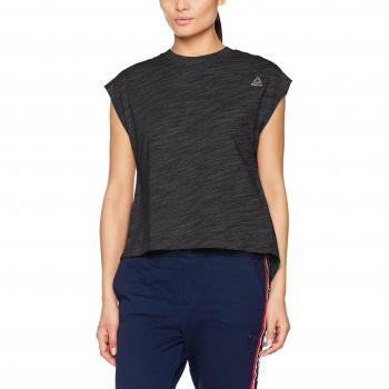 Reebok El Marble Tee Camiseta, Mujer, Negro