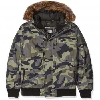 The North Face Kids TNF Chaqueta de plumón Gotham, Niños, New Taupe Green Camouflage Print, S