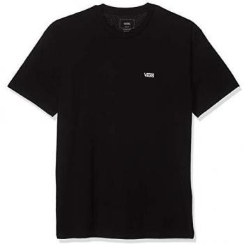 Vans Left Chest Logo Black T-Shirt for Men - Short Sleeve, Classic Fit, 100% Cotton