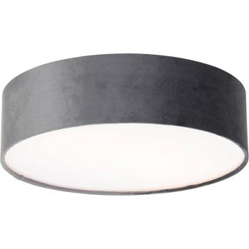 Plafón moderno gris de 40 cm con interior dorado - Drum