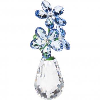 Swarovski Blumenträume-Vergissmeinnicht Figura Decorativa, Cristal, Multicolor, 6.9 x 2.9 x 3.2 cm