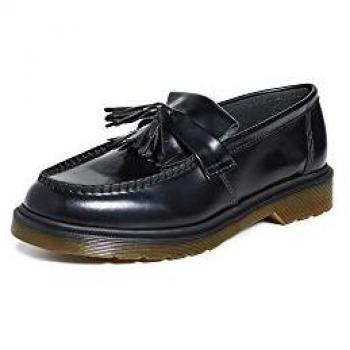 Dr. Martens Adrian Black Tassel Loafers for Women, Size US 8