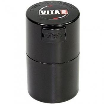 TV0-SBK Vitavac - 5g to 20 gram Vacuum Sealed Container Black