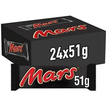 Mars Chocolatina de deliciosa crema de turrón y caramelo recubiertos del más fino Chocolate con Leche