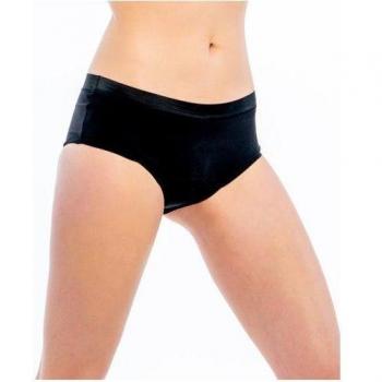 FreeU Pack de 2 Bragas Menstruales Lavables de Algodón Boston Negras Talla XL