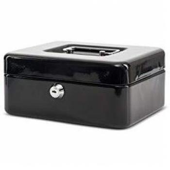 Caja de Seguridad MAUL, Negra, 200x170x90mm, Acero Lacado, Cerradura de Cilindro con 2 Llaves
