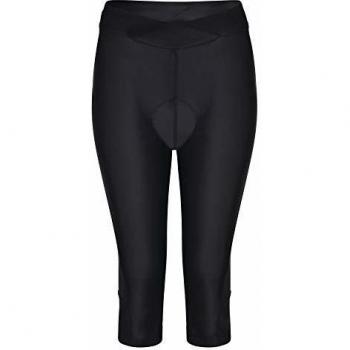 Dare2b Worldly - Culotte Pirata, Tejido Ligero De Secado Rápido, Costuras Planas, Badana De Gel Moldeada En 3D Cycle Shorts, Mujer, Black, 10