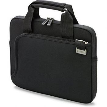 Dicota 14-14,1 Pulgadas Smart Skin, Funda para Ordenador portátil y Tableta, maletín Ligero de Carga Superior para portátil con Asas, Negro