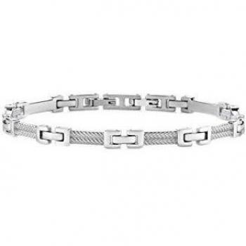 Pulsera de Hombre Morellato Cross SKR35 en Acero Inoxidable Plateado