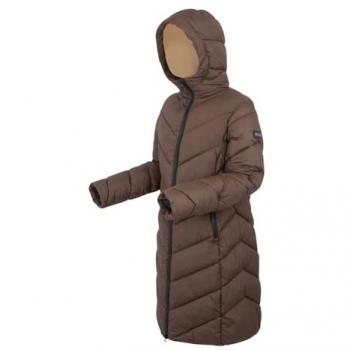 Regatta Women's Water-Repellent Longline Hooded Puffer Jacket - Brown - Size 8