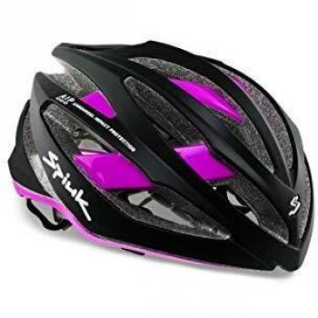 Spiuk Adante Casco, Unisex Adulto, Negro Mate/Fucsia,