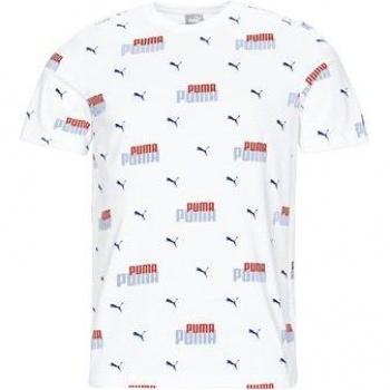 Camiseta de Manga Corta Hombre Puma Ess+ Logo Power Blanco