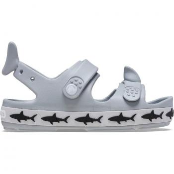 Crocband Cruiser Shark Sandals for Kids - Light Grey Unisex