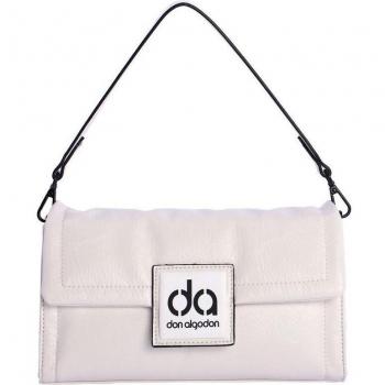 Bolso bandolera mujer Liliana blanco roto con cremallera - ideal para llevar tu portátil y otros objetos personales de forma cómoda y elegante