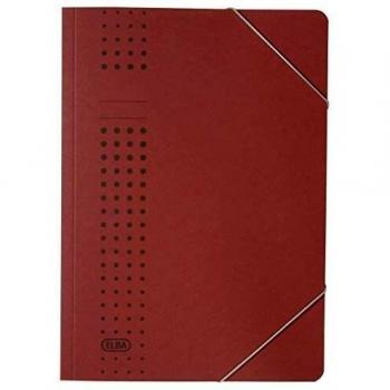 Carpeta Esquinera Chic A4 de Cartón Burdeos, 320 g/m² para 150 Hojas