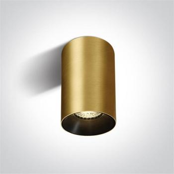 Plafón de Superficie Downlight ONE LIGHT 12105M/BBS Latón Cepillado IP20 GU10 10W Dark Light