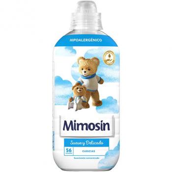 Suavizante Concentrado Mimosin Caricias Hipoalergénico, Pack 4 x 56 Lavados, Extra Suavidad y Frescor, Ideal para Pieles Sensibles y Ropa de Bebé
