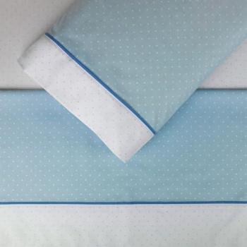 Juego de Sábanas Burrito Blanco 180 cm, Diseño Elegante de Topos Beige sobre Blanco, Incluye Encimera, Bajera Ajustable para Colchones hasta 32 cm y Funda de Almohada, Tej