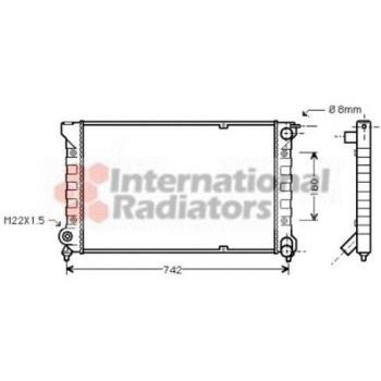 Van Wezel 58002041 radiador de refrigeración del Motor
