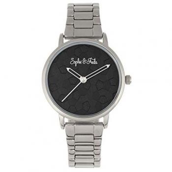 Sophie & Freda Women's Silver Stainless Steel Breckenridge Bracelet Watch