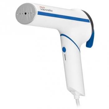 Plancha Vertical Portátil Polti GSM50B, 800W, Calentamiento Rápido 30 Segundos, Color Blanco y Azul