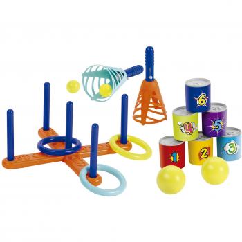 Set Deportivo Ecoiffier 3 en 1 con Juegos Tradicionales y de Habilidad