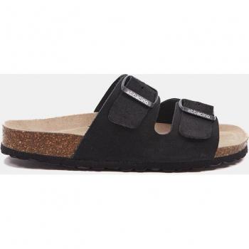 Abbacino Mujer Sandalias Planas de Serraje Combinado Modelo 40085 Negro