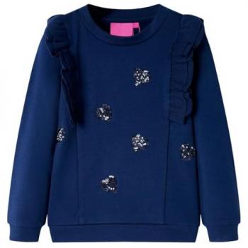 Sudadera infantil azul marino 128