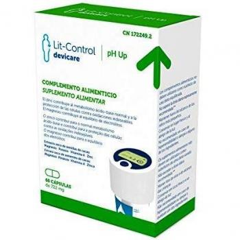 Devicare Lit-Control pH Up - Complemento Alimenticio – Evita la cristalización de sales urinarias – Piedras en los Riñones o Cálculos Renales - Aumenta el pH Urinario - Patentado - 60 cápsulas