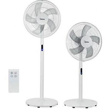Ventilador de pie Midea FS40-18BR Home Confort 48W Plata