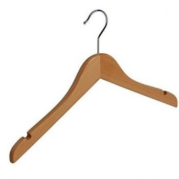 10 x Percha para blusa / camisa plana con muescas, 38 cm - EL GIGANTE DE LA PERCHA