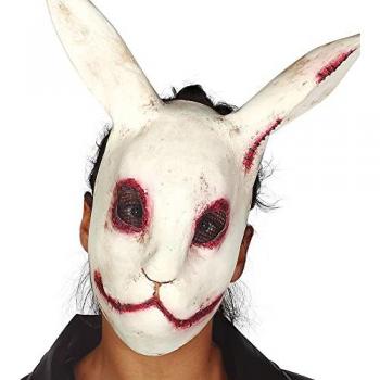 Máscara de Conejo Aterrador de Látex para Fiestas