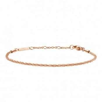 Pulsera de Cadena Trenzada Daniel Wellington DW00400559 en Oro Rosa 155-185 mm